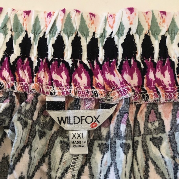 Wildfox Women’s Rayon Relaxed Fit Pink Multicolor Pockets Shorts Plus Size XXL - Picture 9 of 14